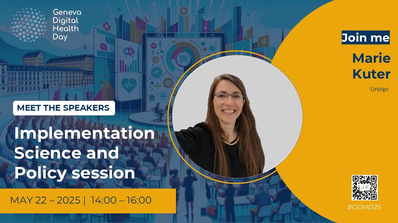 Marie Kuter will introduce Tribe Check at Geneva Digital Health Day 2025.