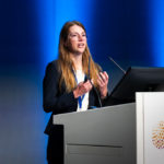 Marie Kuter introducing Tribe Check during Geneva Digital Health Day 2025